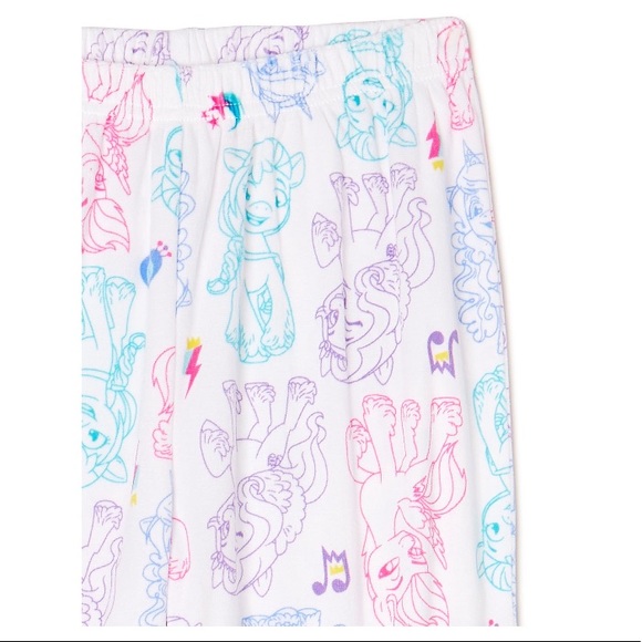 NWT My Little Pony Girls 2 piece Pajama Set - Picture 3 of 3